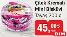 TAYAŞ ÇİLEK KREMALI MİNİ BİSKÜVİ 200 G - BAYRAM ŞEKERİ/ÇİKOLATASI